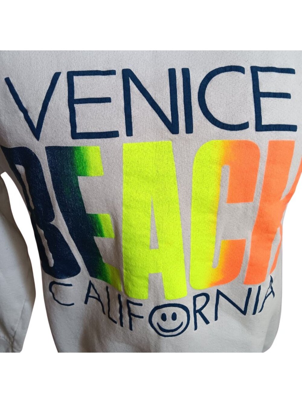 Vintage Sweatshirt Medium Women's 1980's Venice Beach California Fruit Loom USA
